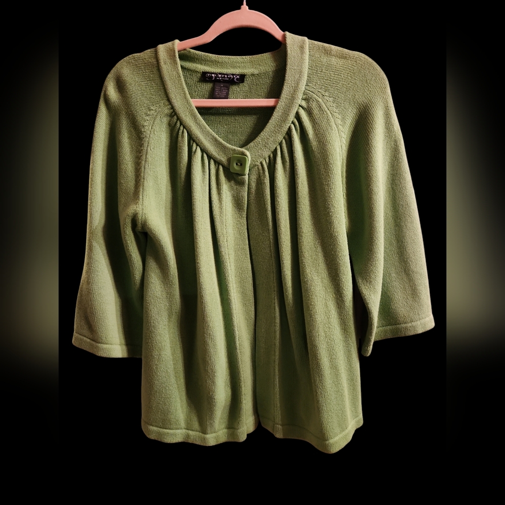 Pine Needles Open Cardian Sweater Size Med